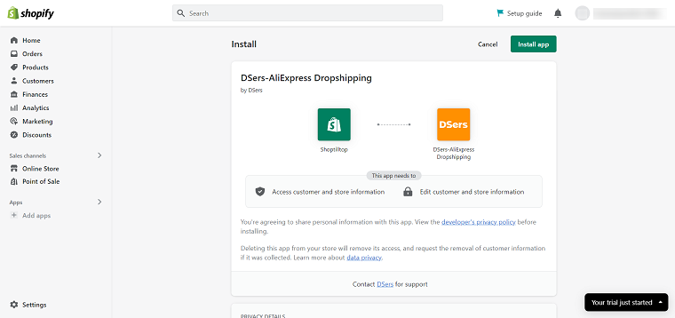Shopify and DSers are Connected - DSers